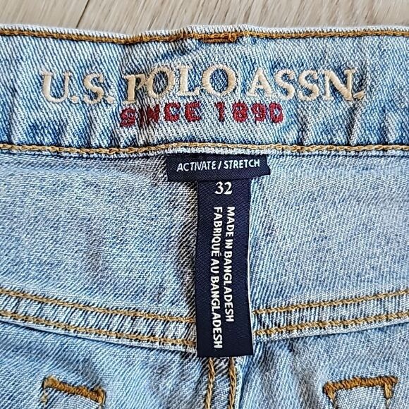 U.S. Polo Assn. Light Blue Jean Shorts - Picture 6 of 15